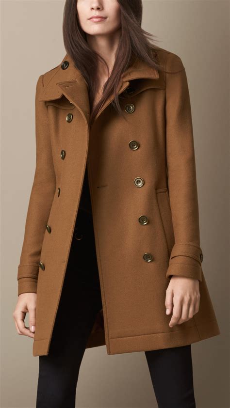 Wool coat Burberry Beige size 46 IT in Wool 